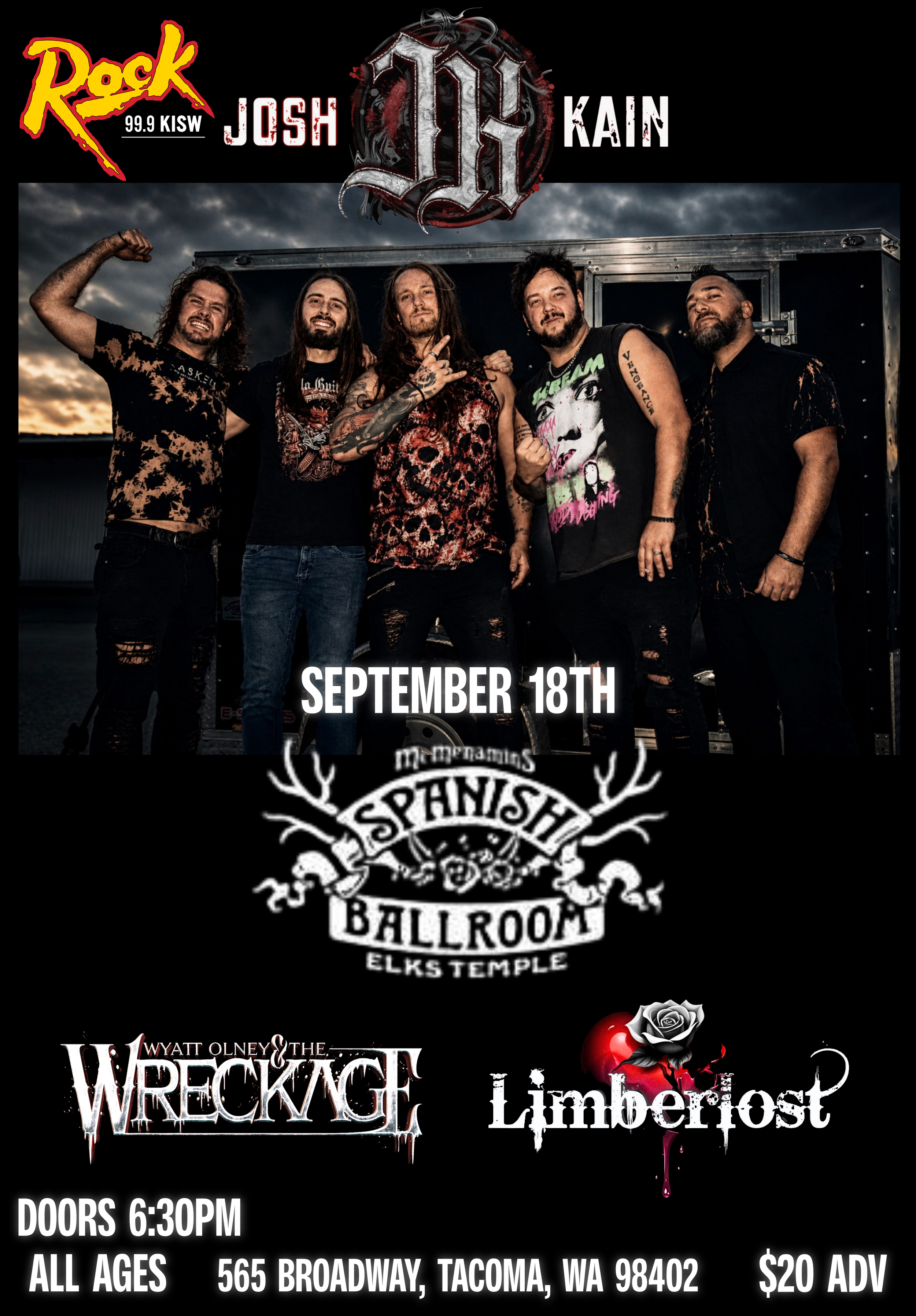 Josh kain,Limberlost,Wyatt olney live in Tacoma WA