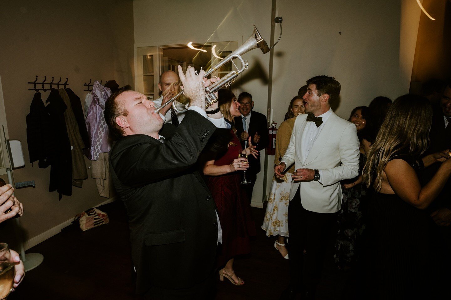 Flash back to Neal and Laura's epic wedding last year at @sault_daylesford . That is one kick ass white suit jacket, Neal! 😎⁠
⁠
📷 @oneheart_studios⁠
⁠
#djtrumpet #djsaxwedding #djsaxophone #partydj #djaustralia #pioneer #weddingdj #saxdj #reception