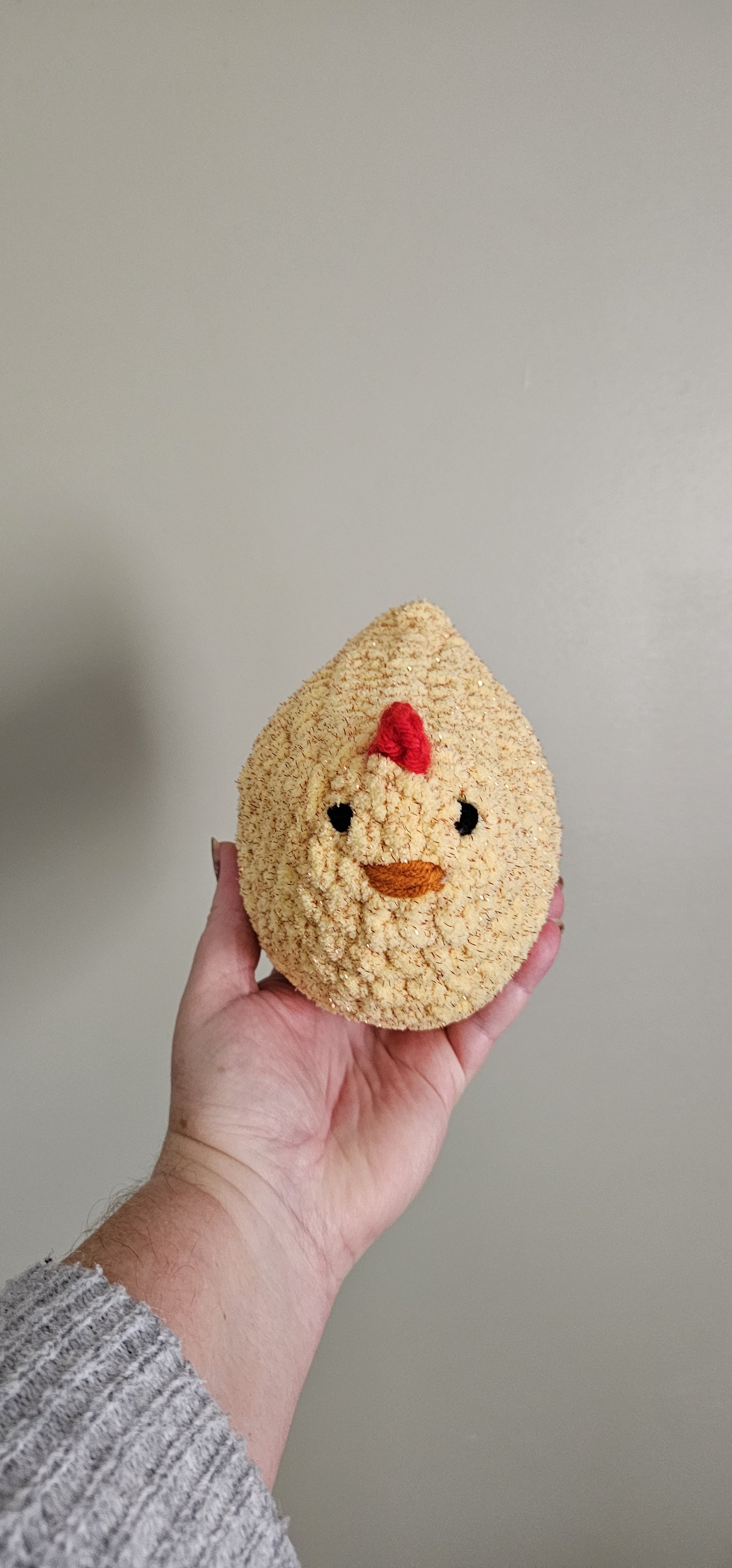 Yellow Sparkly Chicken - front view.jpg