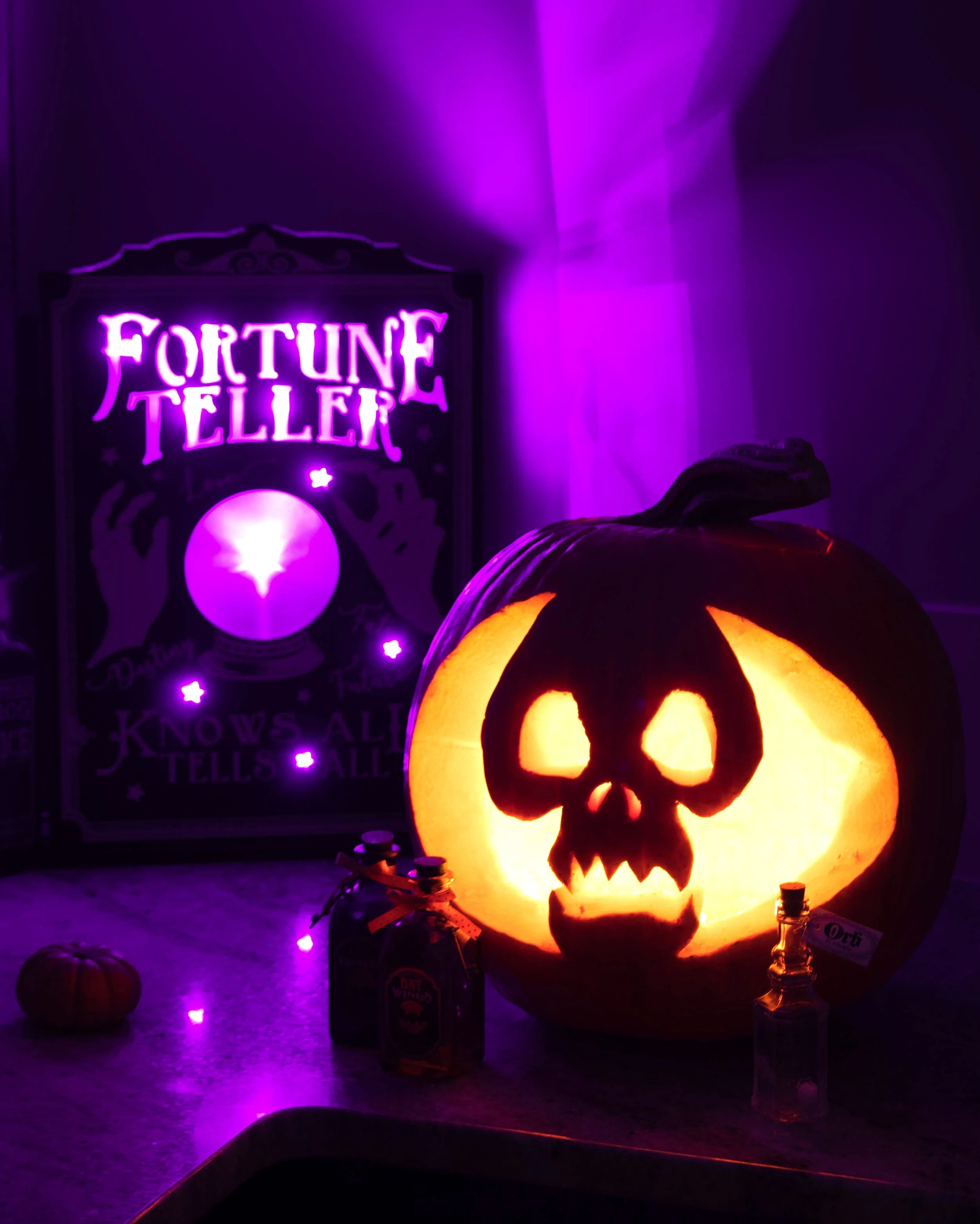 A spooky Jack o' Lantern