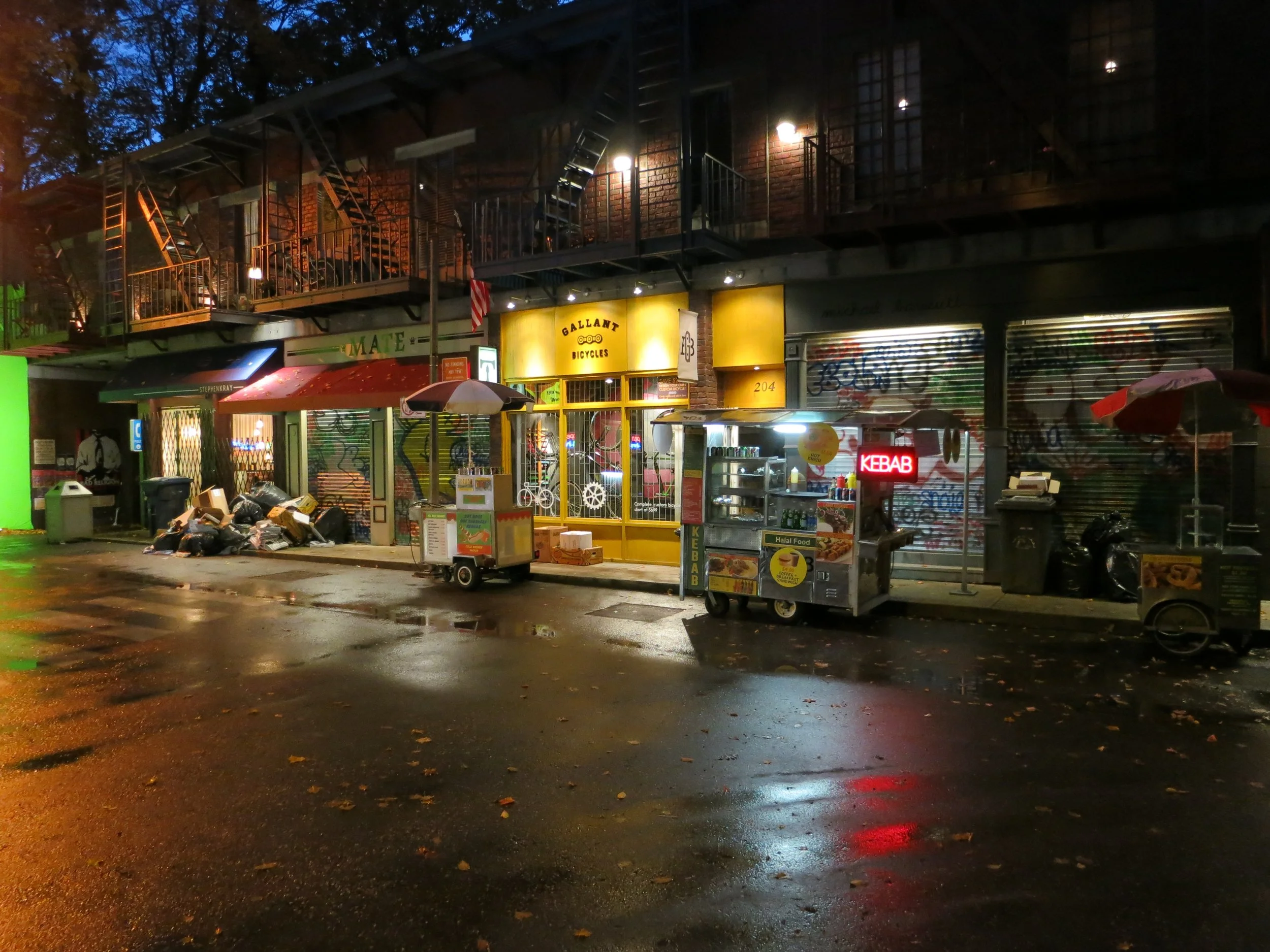 NYC graffitti and signs - Degrassi.JPG