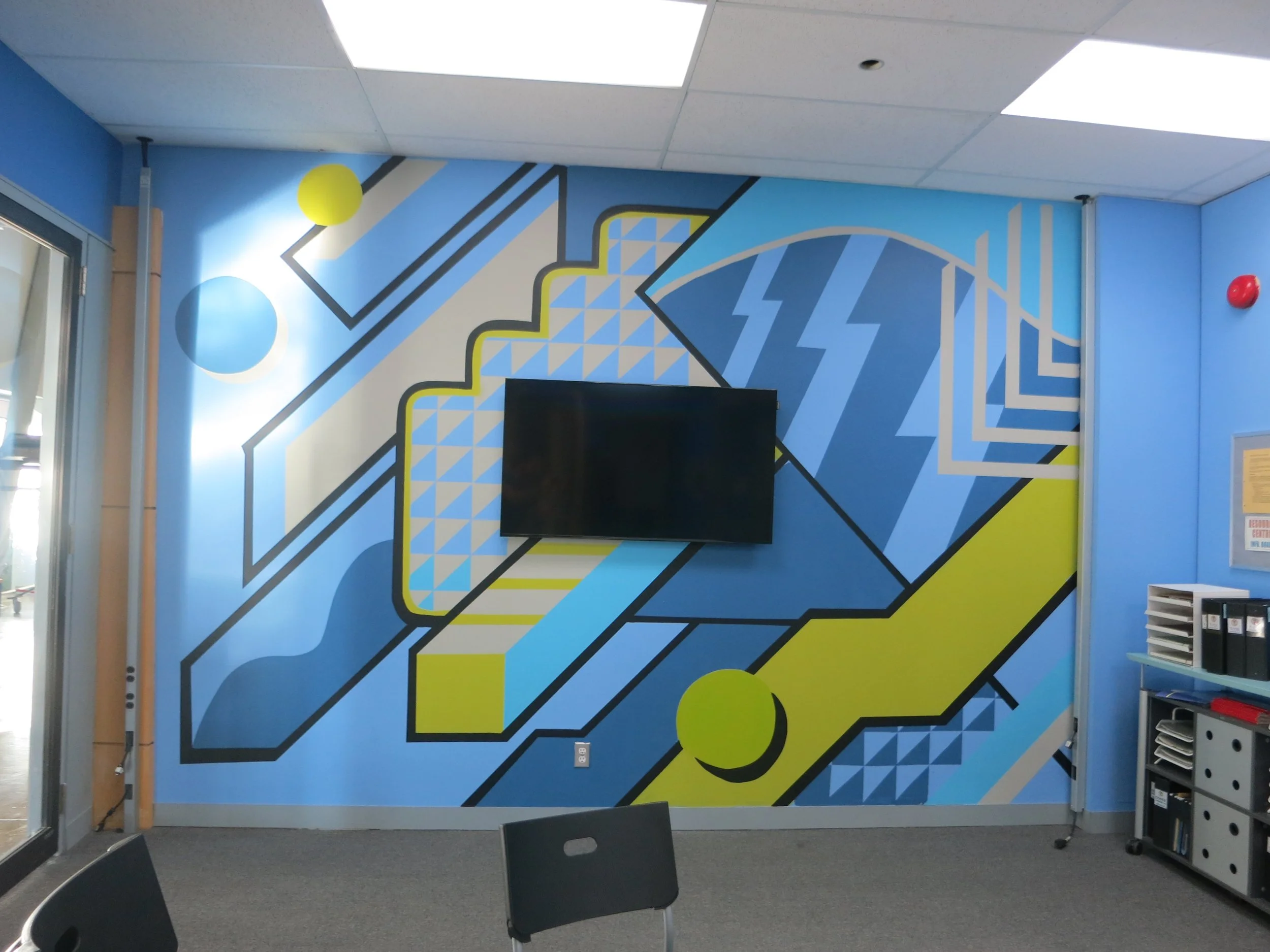 student council office mural - Degrassi.JPG