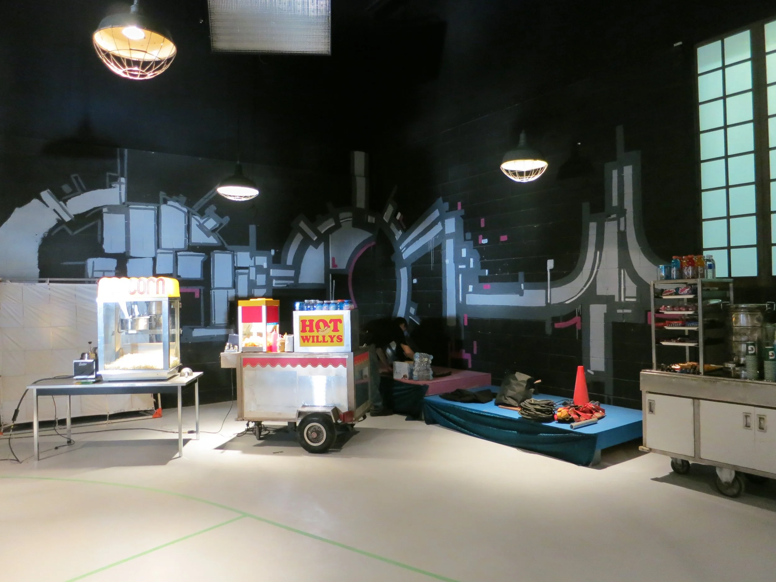 freehand mural - roller rink _ Degrassi.JPG