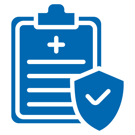 Icon of a medical clipboard representing a 0.5 HbA1c reduction in clinical outcomes for diabetic patients through Mobrise Health's solutions.