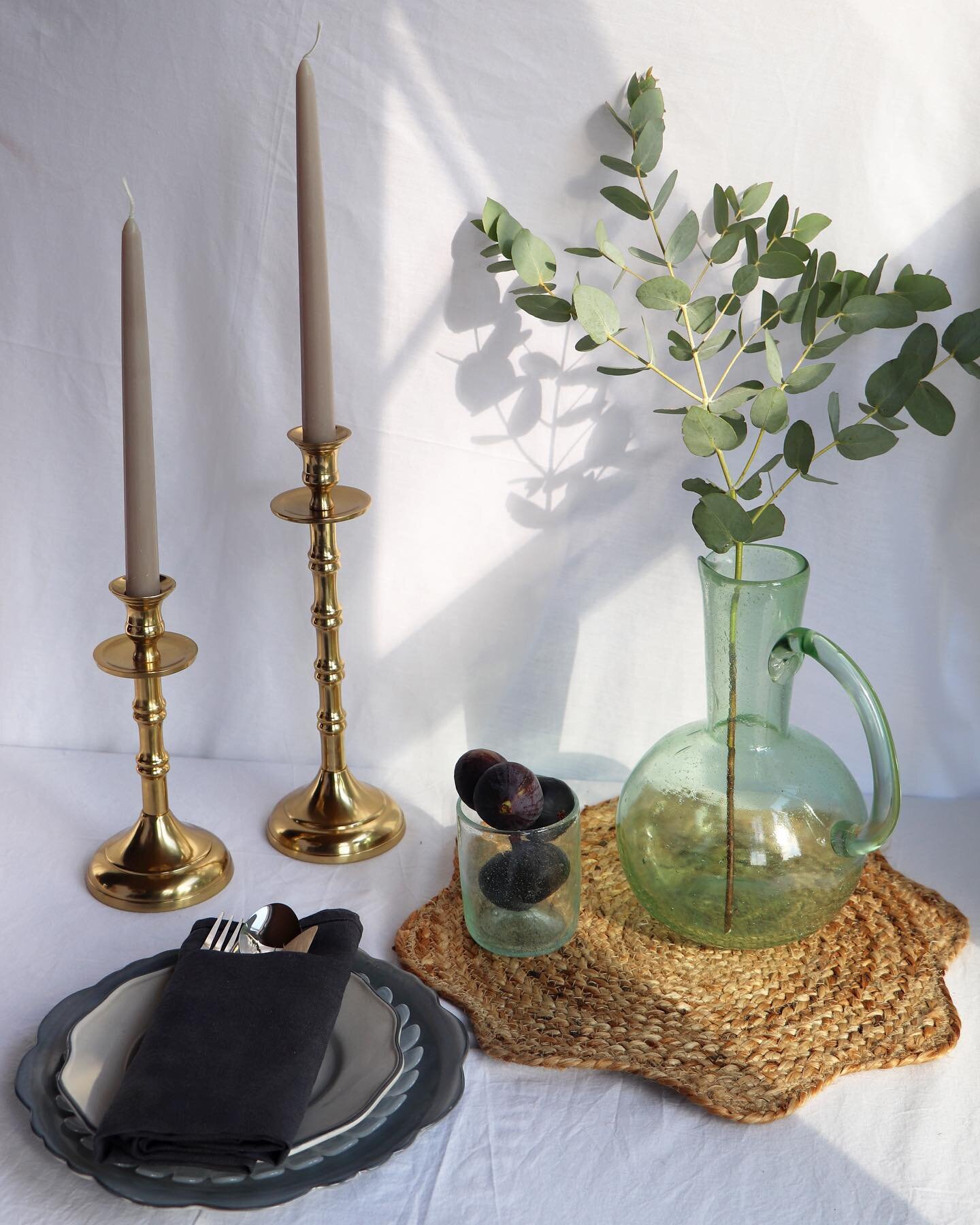 Still obsessing over the pics @jtavphotography took for us last week 📸

Featuring our new brass candle sticks and recycled glass vase. Let us know what you think! 🌿