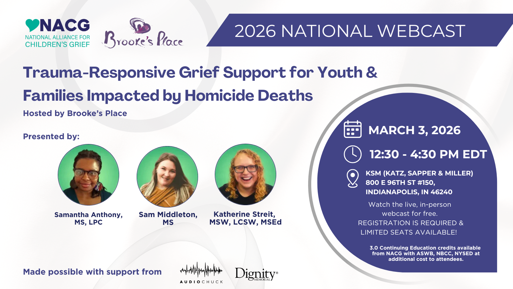 Trauma - Responsive Grief Support for Youth & Families Impacted by Homicide Deaths
