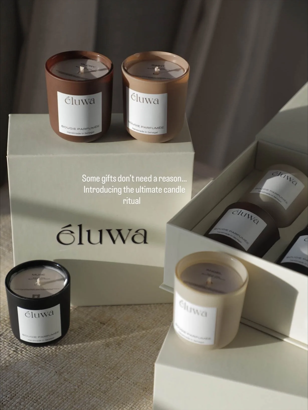 Our new candle mini gift set, Available now. The perfect gift for every mood
&bull;
&bull;
#luxurycandle s#holidayseason #giftideas