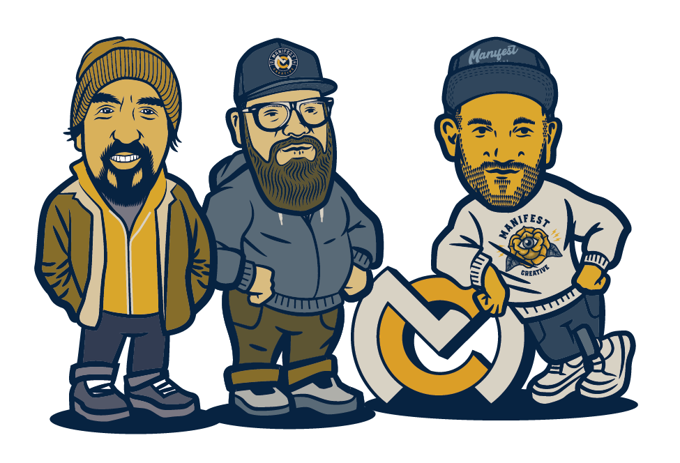 Illustration of Nick, Wade and Tony