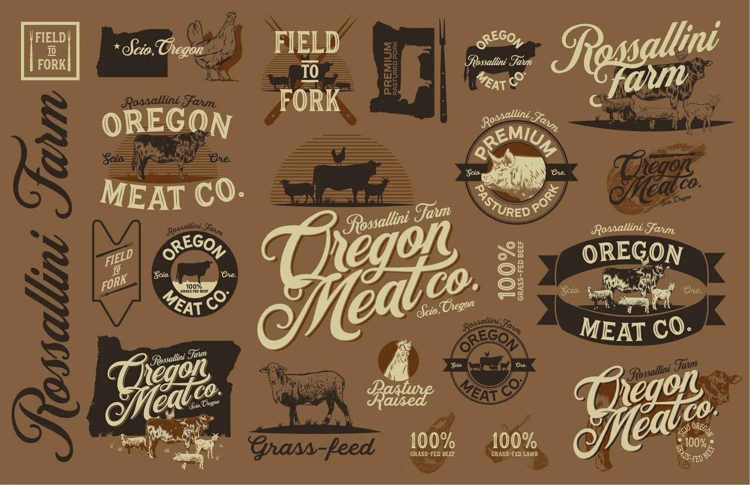 Oregon Meat Co. / A brand system rooted in classic farm iconography