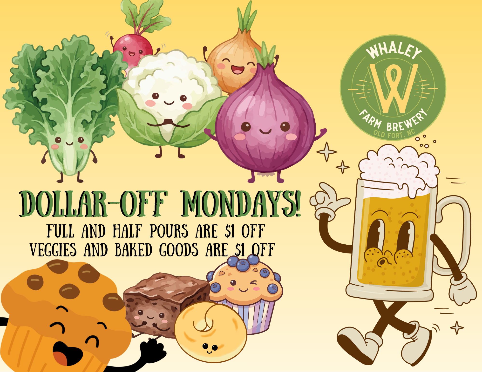 Dollar-off Mondays!