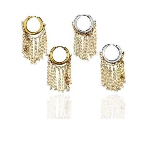 Hoop and Chains Earrings