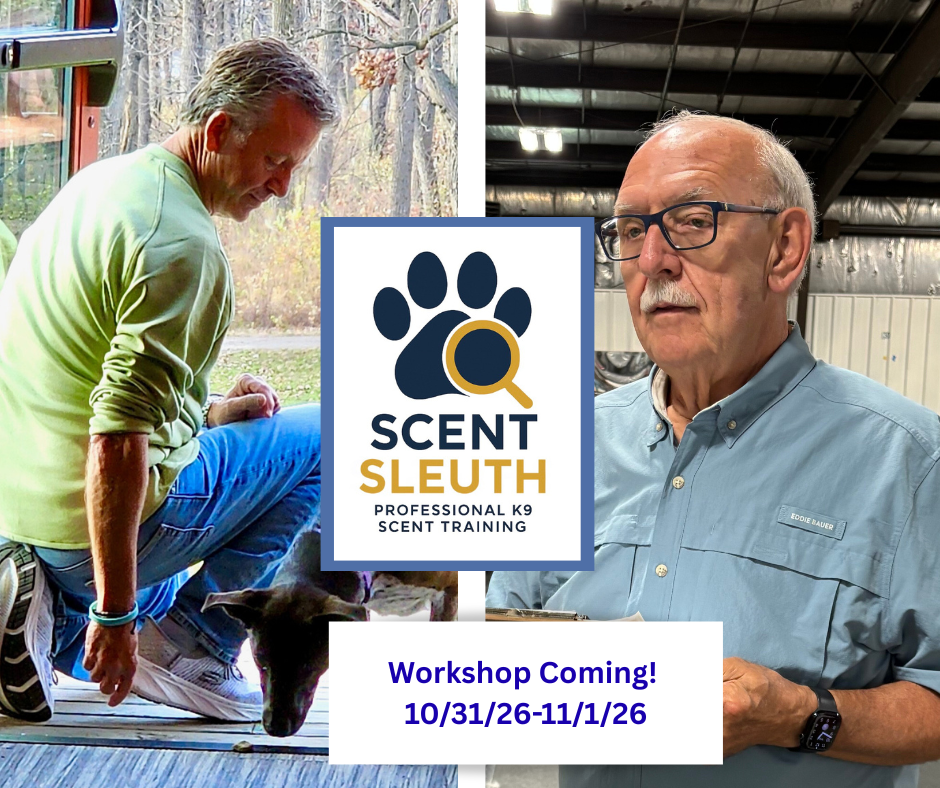 Scent Sleuth 2 day Nose Work Workshop with Dave Conroy &amp; Todd Johnson