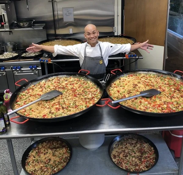 Paella Fundraiser with Chef Tim Meevasin