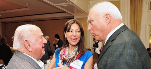 22- (L to R) Leadership 100 Founder and first Chariman, Andew A. Athens, with Board Member Eleni Bousis, and Vice Chairman, Charles H. Cotros.