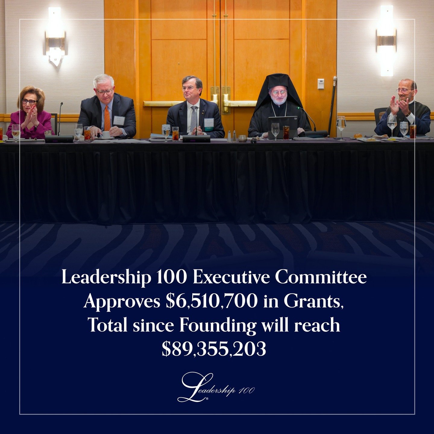 Leadership 100 Executive Committee Approves $6,510,700 in Grants,
Total since Founding will reach $89,355,203

Meeting on Wednesday, February 4, 2026, at the 35th Annual Leadership 100 Conference in Phoenix, Arizona, the Leadership 100 Executive Comm