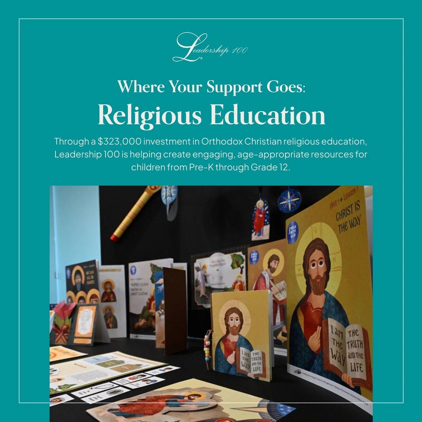 Through a $323,000 investment in Orthodox Christian religious education, Leadership 100 is helping create engaging, age-appropriate resources for children from Pre-K through Grade 12.

From Sunday School lessons to family faith formation, this suppor