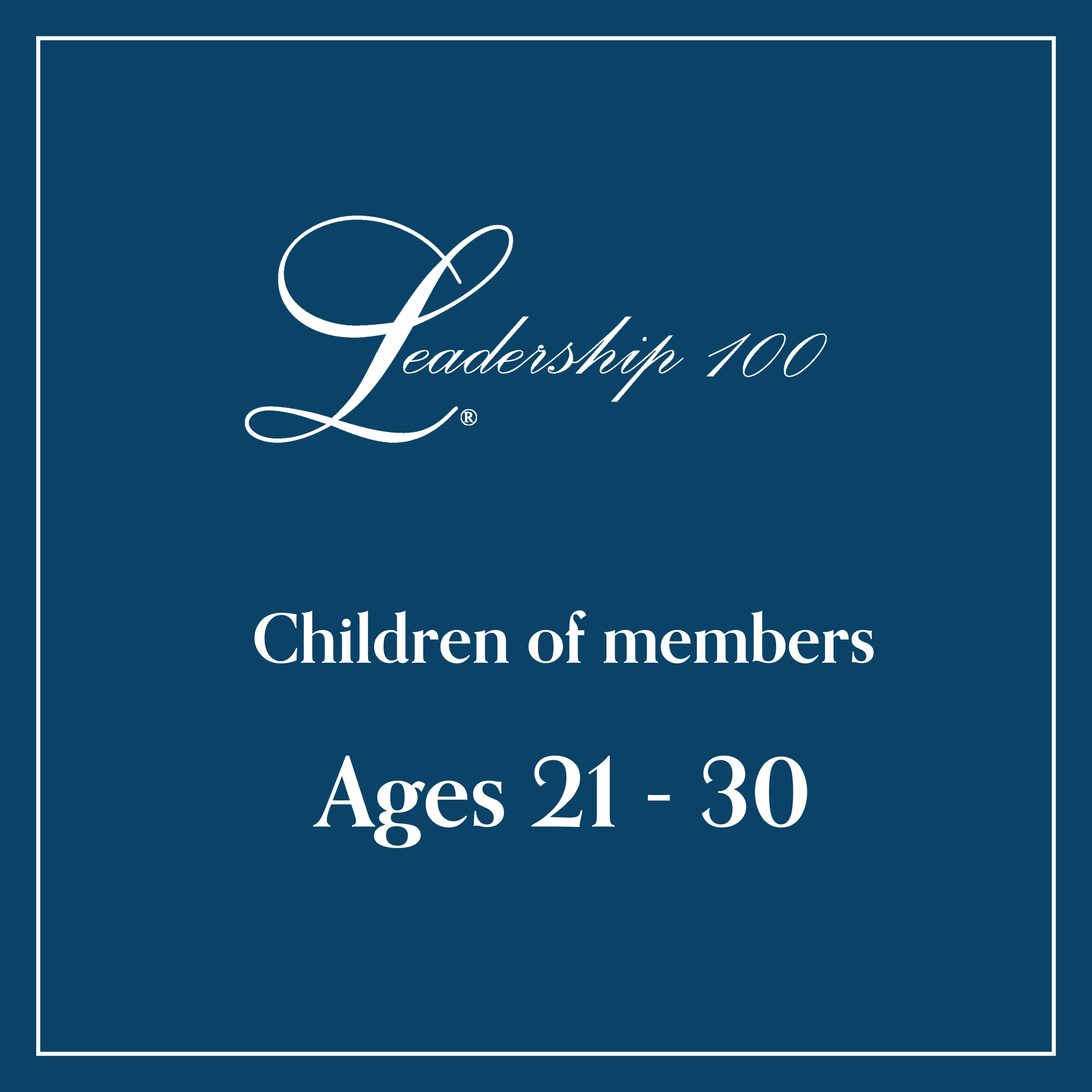 Children of Members (Ages 21-30)