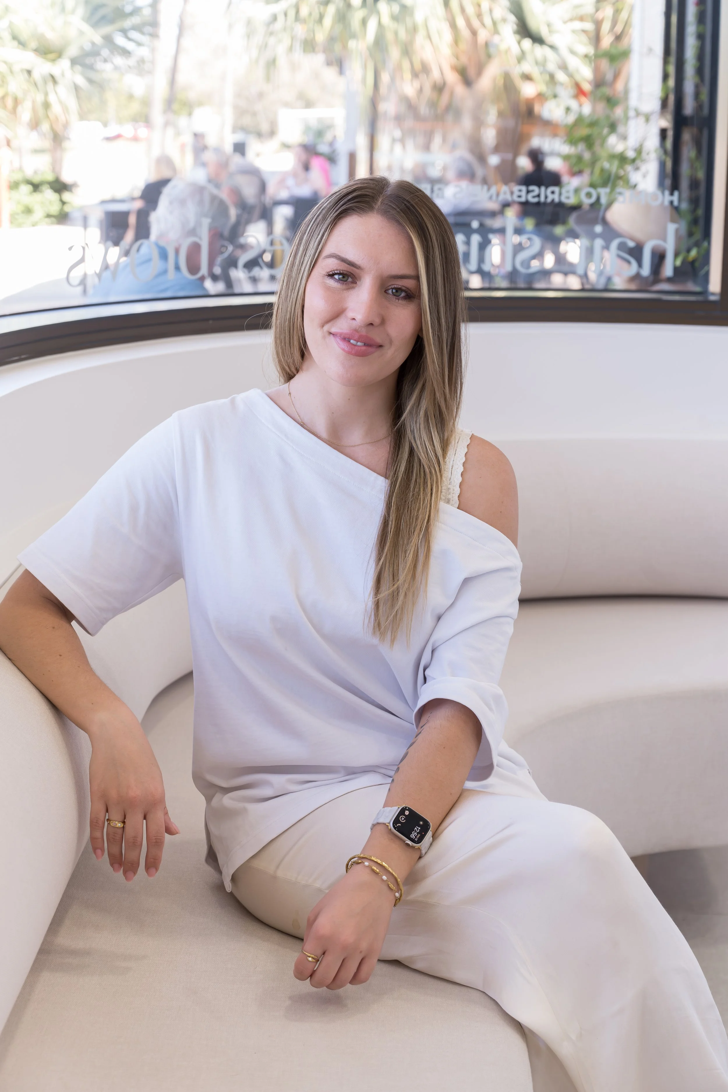 Faron sitting in Newport salon KLIF