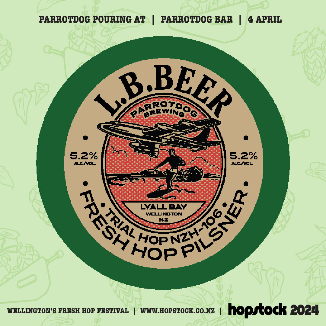 Swipe for today's #Hopstock2024 drops! 
@parrotdogbar have just tapped our first NZH-106 beer with L.B. Fresh Hop Pils NZH-106!
@sprigandfernthorndon &amp; @sprigandfernpetone are pouring the classic @sprigandfern Harvest Pilsner from today!
Out in T