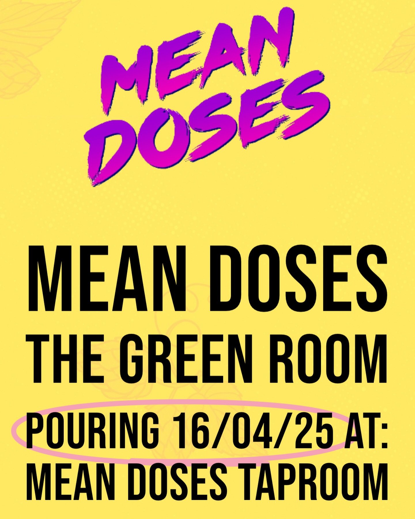🍻 Apparently, The Green Room is the ultimate zen moment in surfing. It&rsquo;s also the 4th in the Mean Doses staff brew series.

When Haruka asked about making a pale ale with Nelson Sauvin hops and Sauvignon Blanc grape juice, Dean was like, sure.