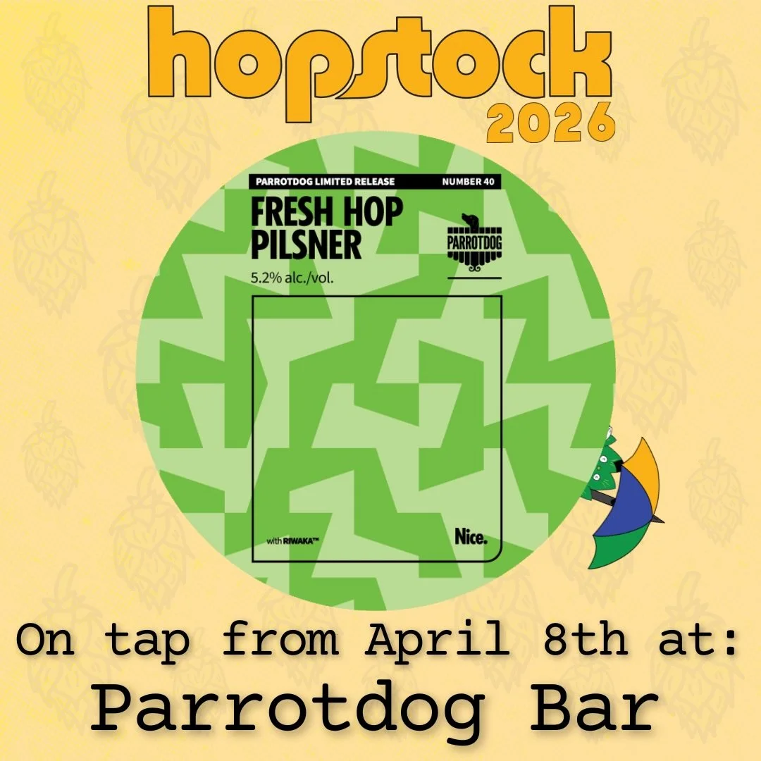 🍻Who&rsquo;s ready to get some fresh hop beers this season ? Start your trail off with a fresh hop Pilsner from @parrotdogbar 🍻