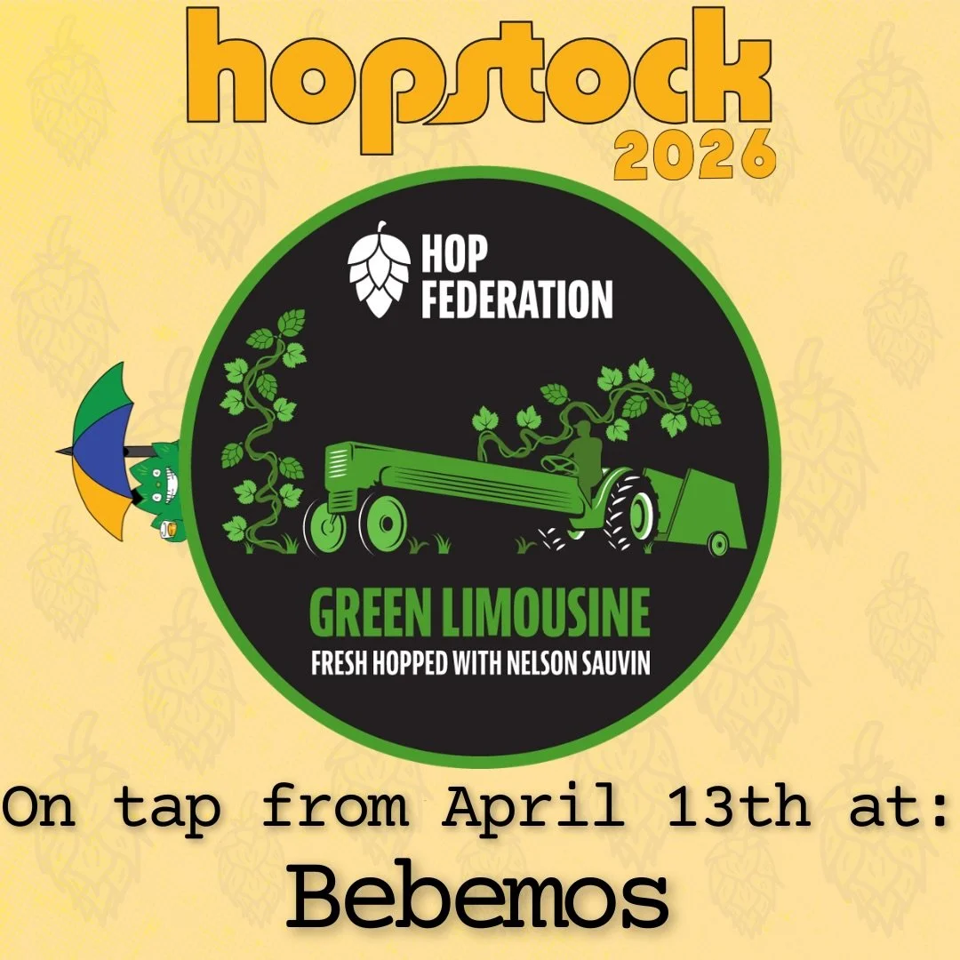 Don&rsquo;t miss an absolute classic from @hopfederation with green limousine being served up @bebemosnewtown. Remember to grab our special Hopstock trail maps to ensure you&rsquo;re in the draw for the Hopstock merch 🍻