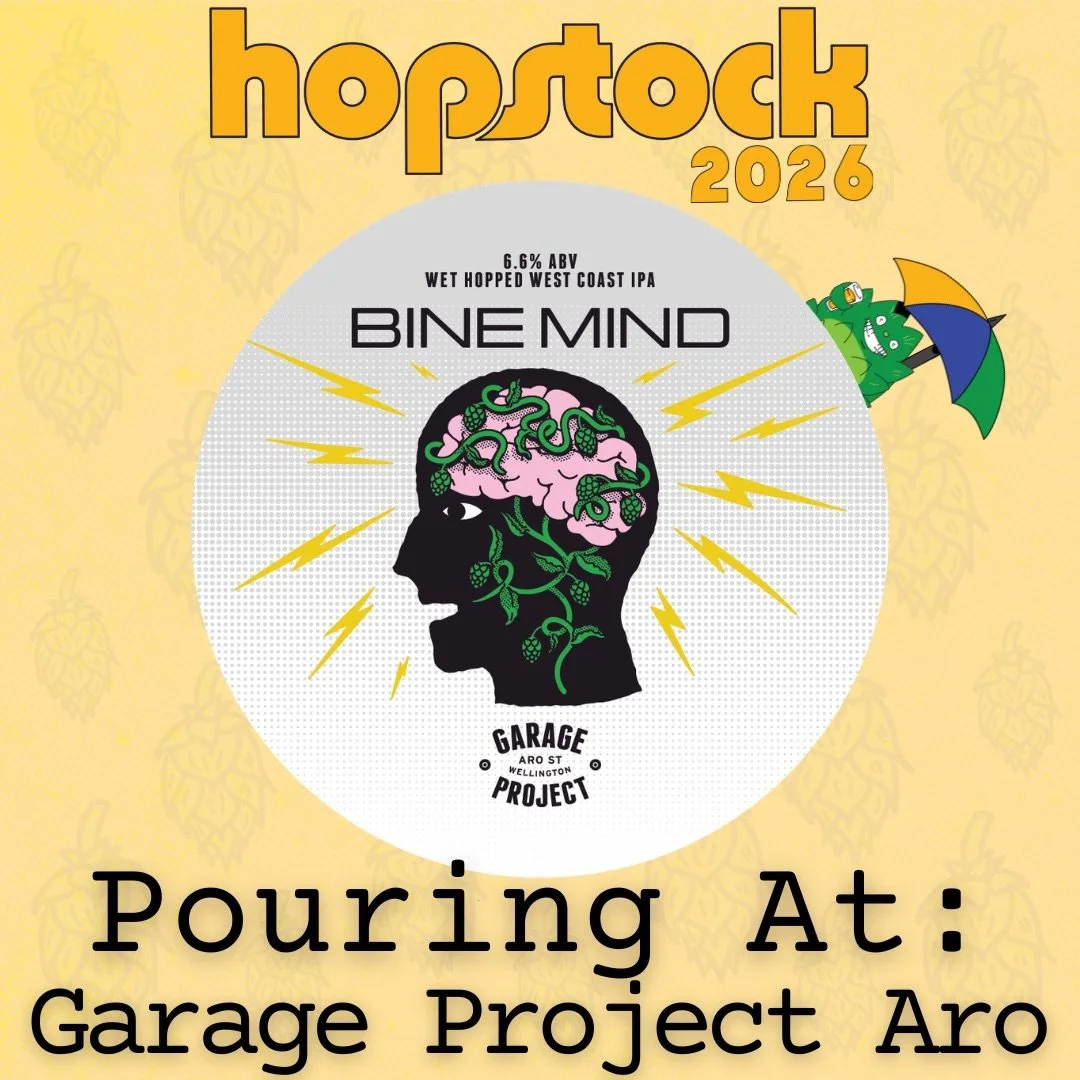 Can&rsquo;t get your mind off Hopstock ? Bine mind from @garageproject is being served up fresh at the @garageprojectwellington on Aro street 🍻