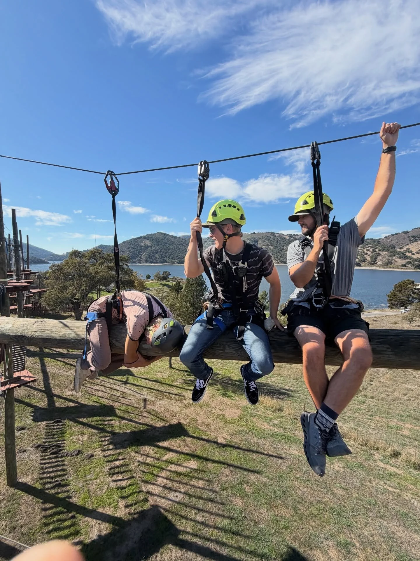 No need to be scared! 😅 We have awesome staff that will guide you through the obstacles &amp; heights!