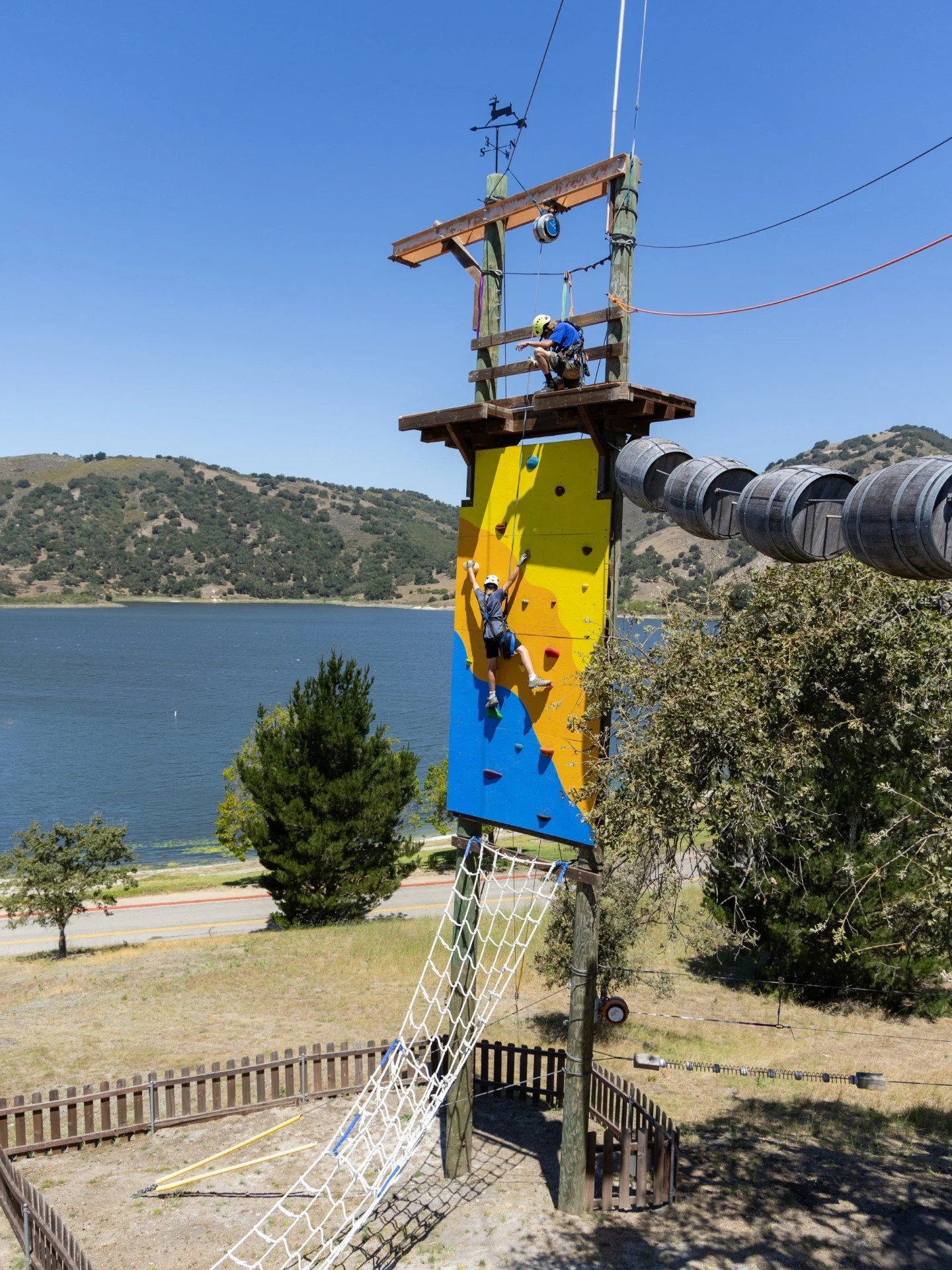 Have you tried our new Rock Wall this year yet? 🤩 If not, add it to your 2026 bucket list &amp; come out here!

#rockclimbing #adventurepark #lopezlake #centralcoast #vistalagoadventurepark