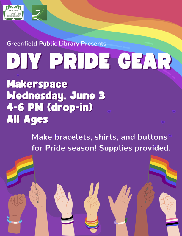  DIY Pride Gear (drop-in) In-Person 