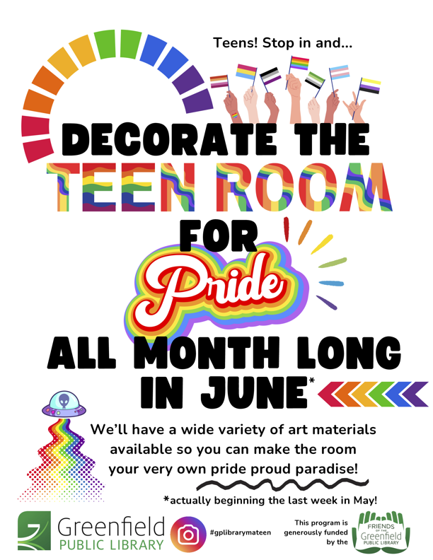 Decorate the Teen Room for Pride!