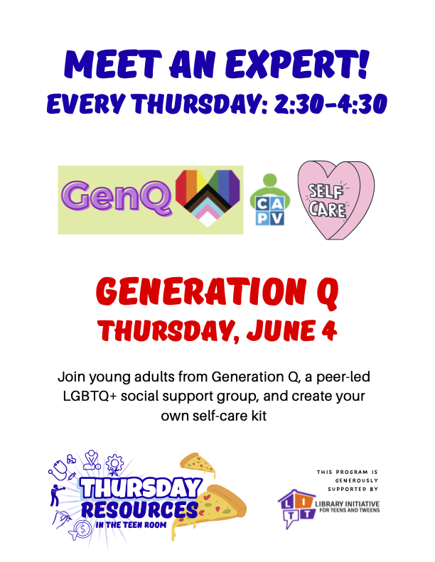 Thursday Resources (with Pizza!) In-Person
