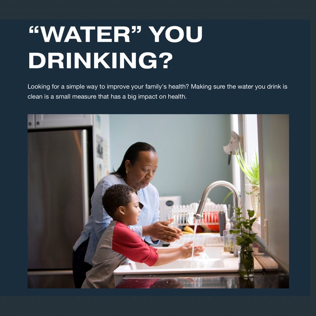 NEW BLOG POST! 

Looking for a simple way to improve your family's health? Making sure the water you drink is clean is a small measure that has a big impact on health. 

Did you know that water can contain such things as heavy metals, pesticides, mic