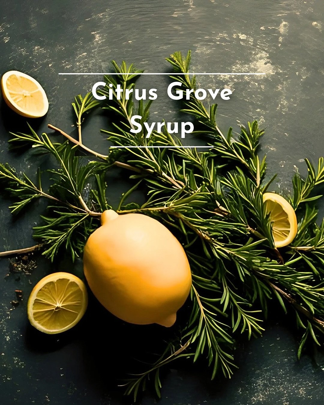 NEW IN-HOUSE SYRUPS
✨ Citrus Grove Syrup
This syrup is a seamless blend of lemon and rosemary to create a savory and tart taste!
✨ Strawberry Gold Rush Syrup
This syrup has it all; honey, brown sugar, caramel, and strawberry. It has a warm and frui
