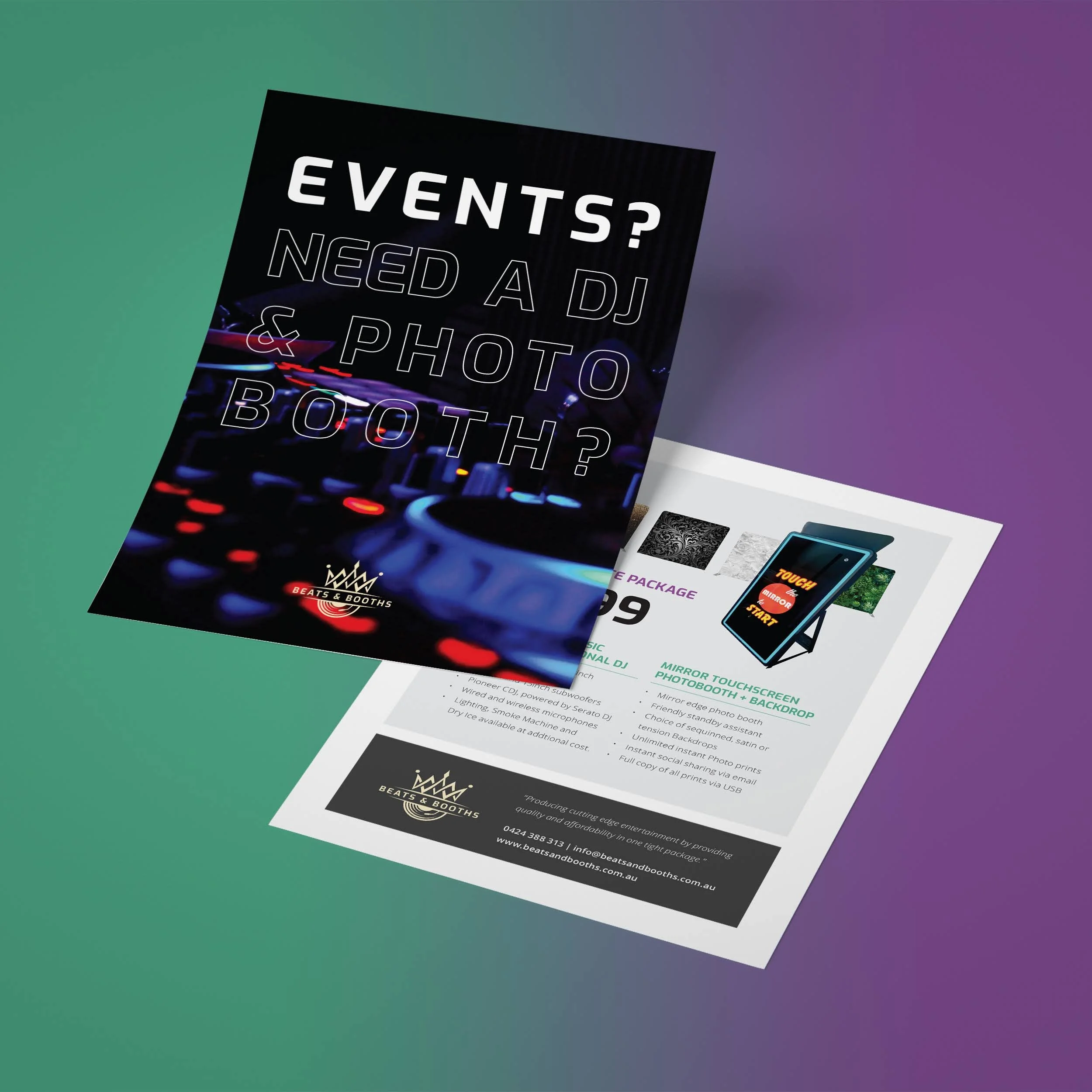 [web] Event Flyer - Beats & Booths