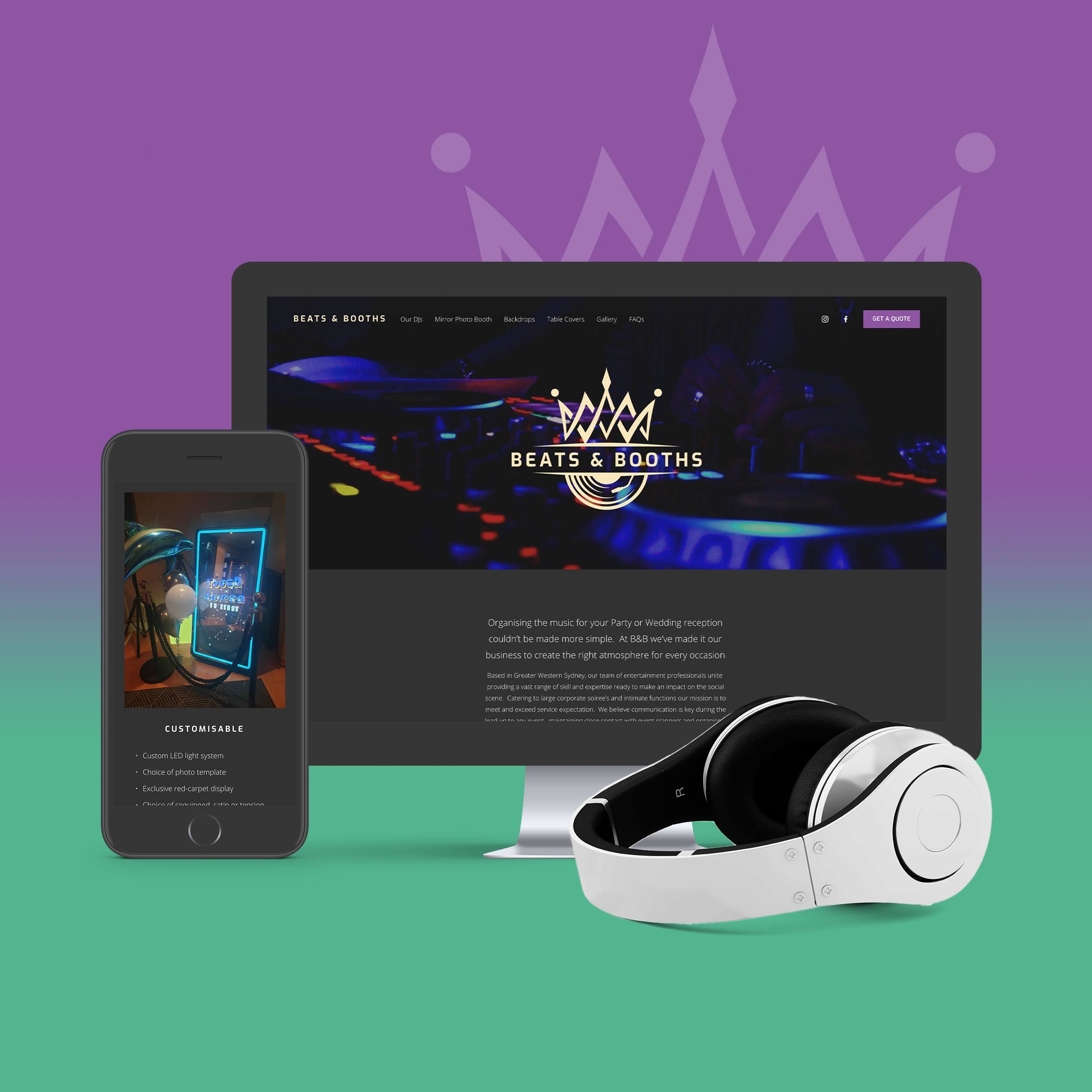 [web] Event Website - Beats & Booths