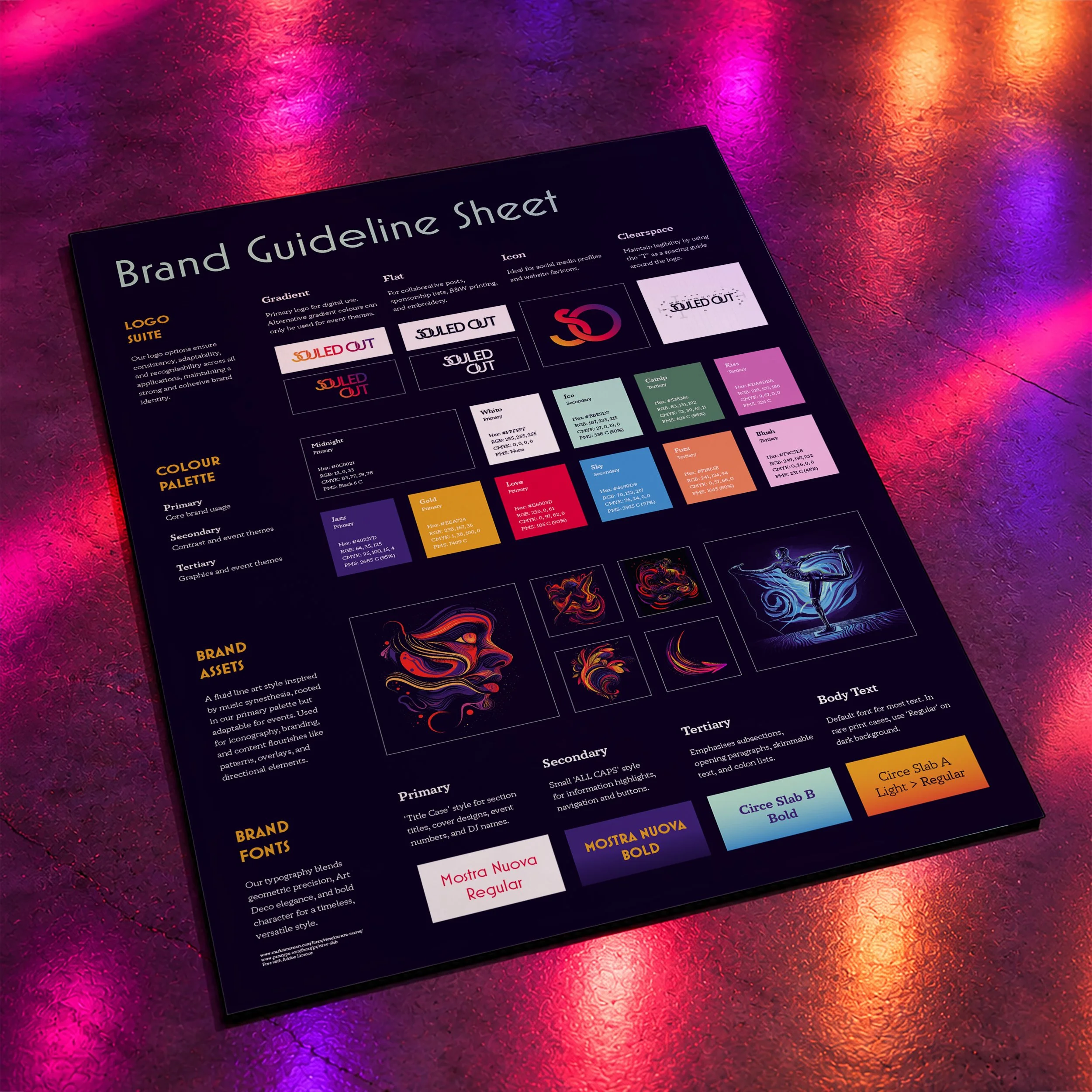 [brand] Brand Guideline Sheet - Souled Out