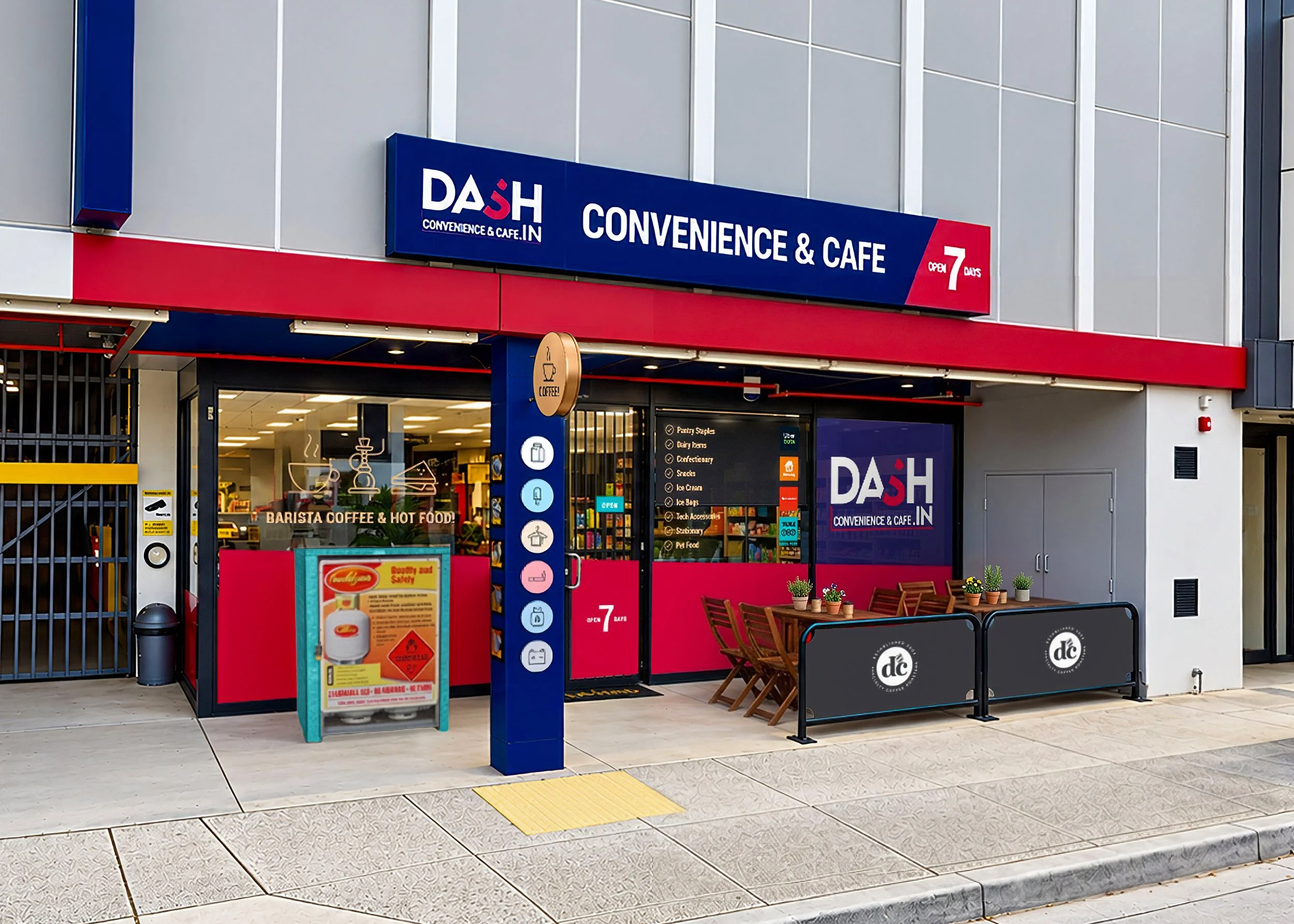 [brand] Store Signage & Fitout Mockup - Dash In Convenience