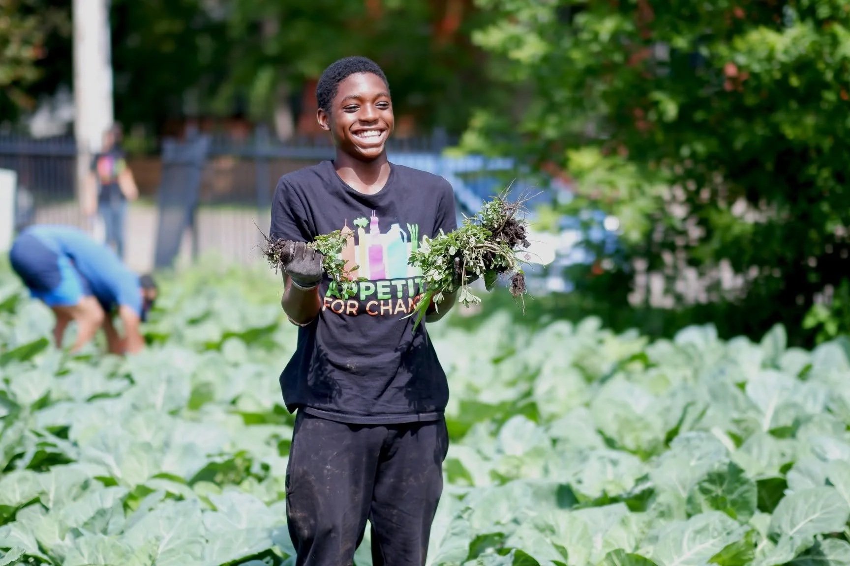 Boy in garden from Appetite for Change
