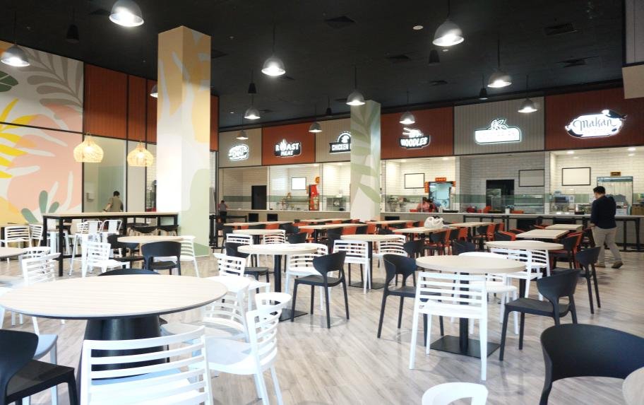 Modern corporate staff canteen renovation in Singapore