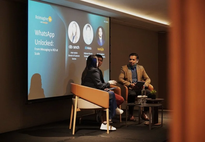 HubSpot Reimagine panel discussion stage designed for content and conversation