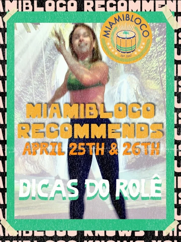 YOUR WKND 🎶tips: samba &amp;  culture in Miami

Saturday 4/25 -  @gafieiramiami presents Forro Sweet Jillo

Sunday 4/26 - @samba.sunday  @sambadaantigaoficial  @gafieirariomiami fundraiser for @wdna_miami 

Saturday &amp; Sunday : BANDSHELL BEACH CL