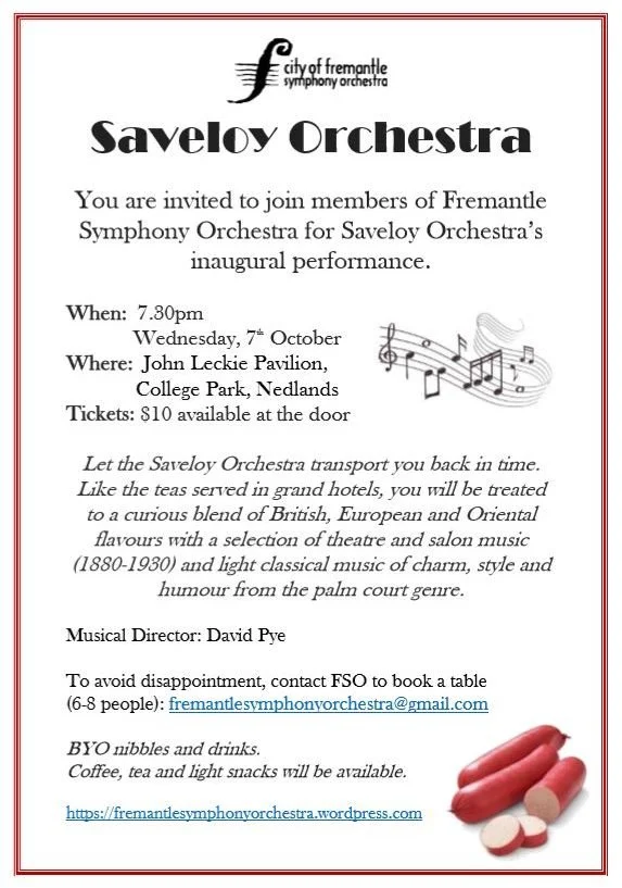 Saveloy Orchestra | October 2020