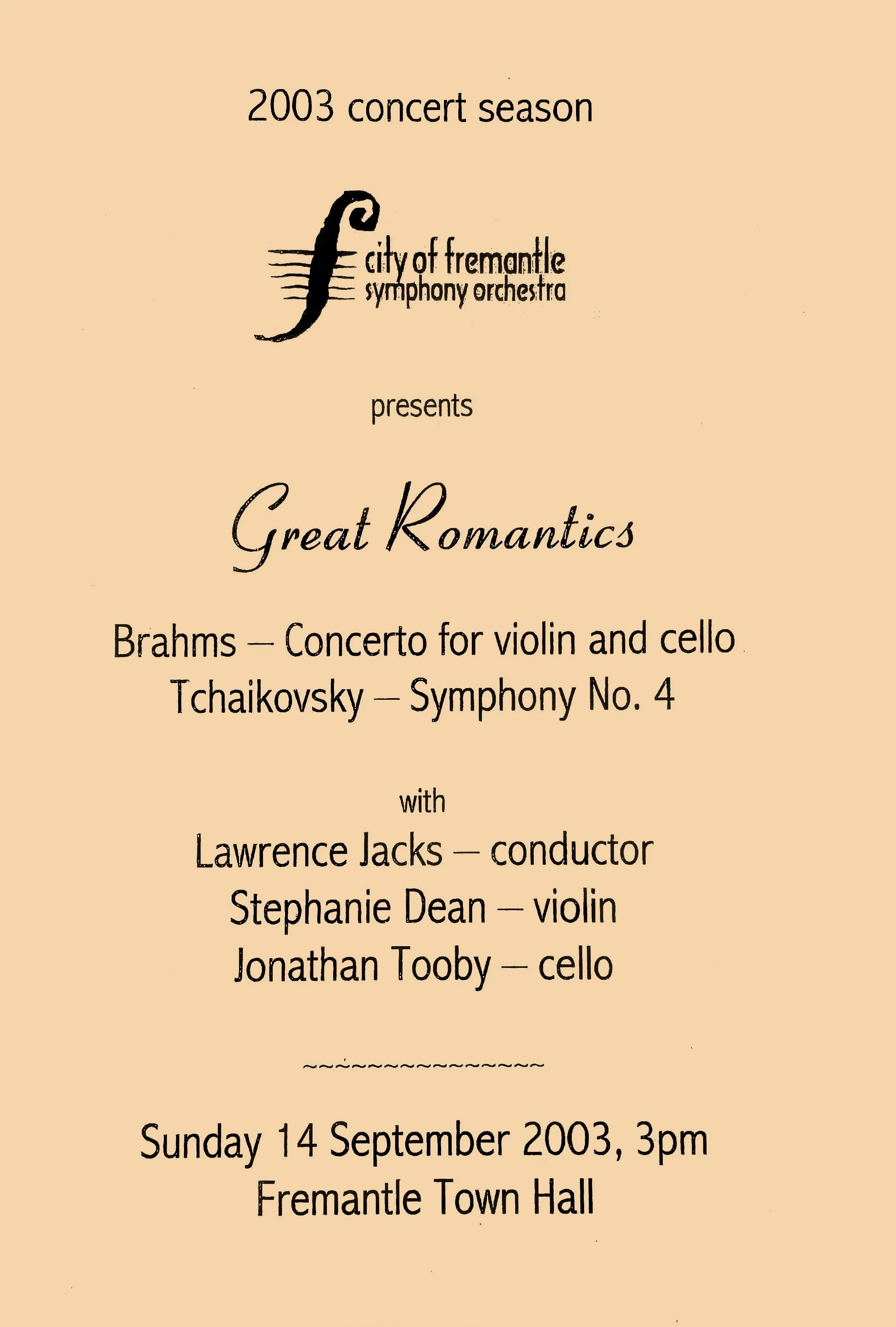 Great Romantics | September 2003
