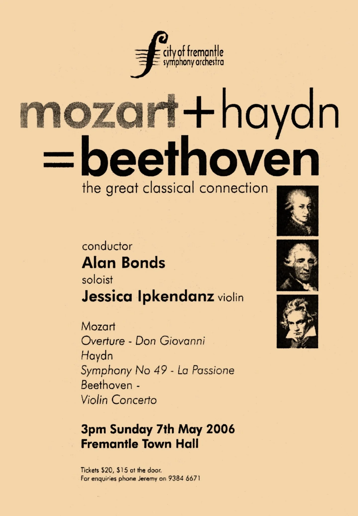 Mozart+Haydn=Beethoven | May 2006