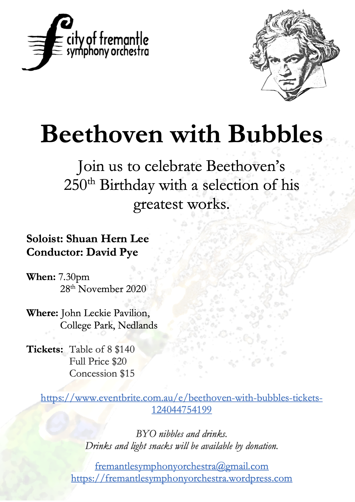 Beethoven with Bubbles | November 2020