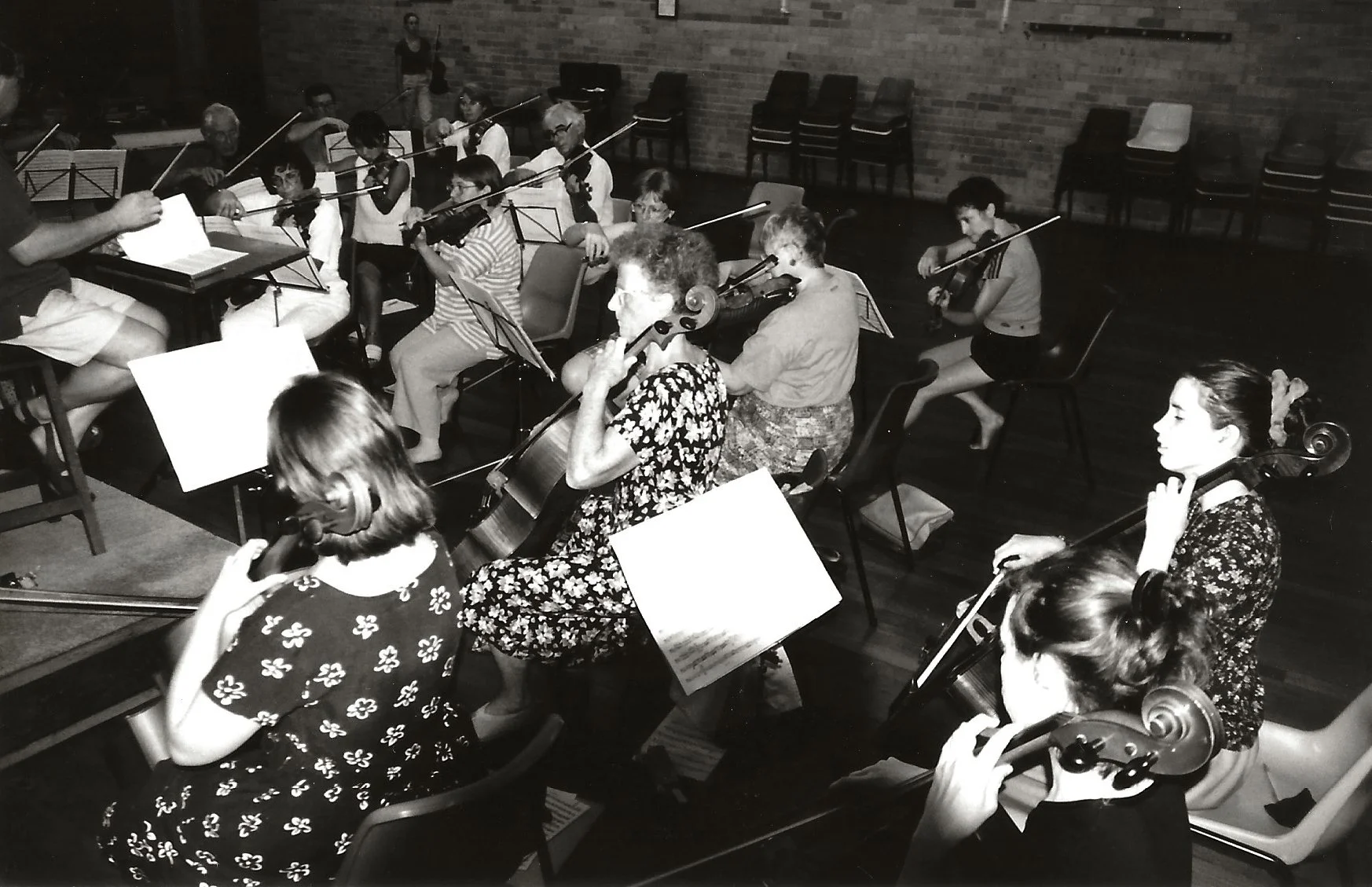 Strings Rehearsal at Leckie, circa 1998