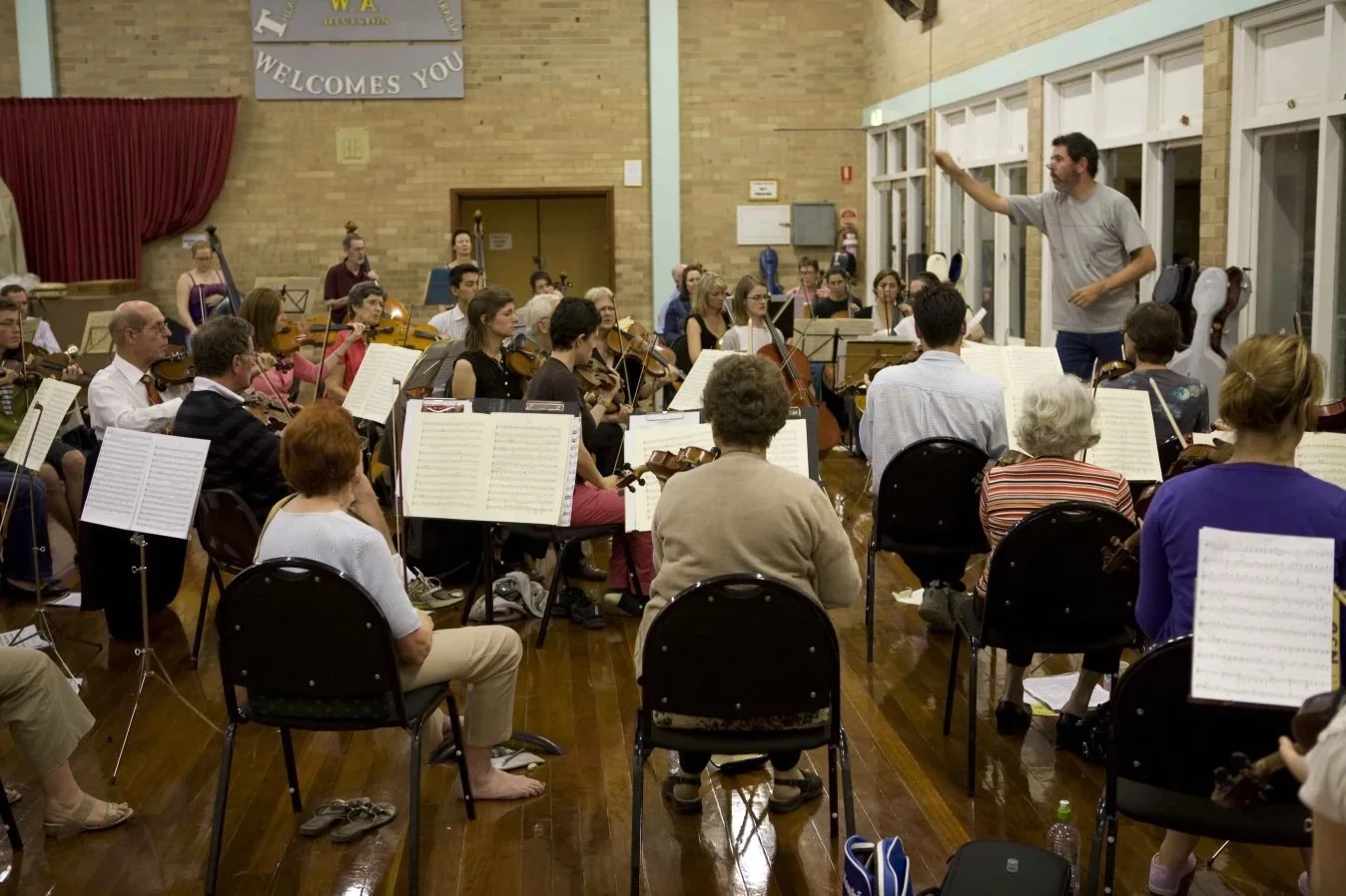 Leckie rehearsal with Geoff Lowe, June '09
