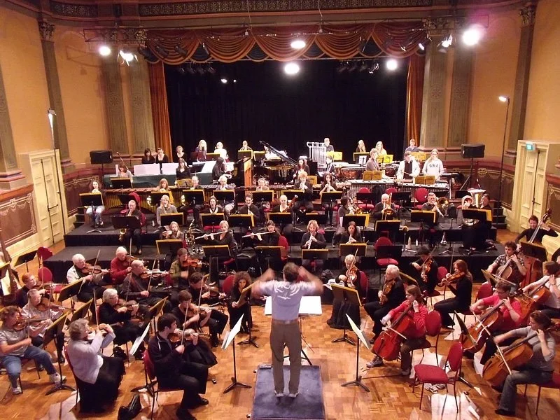 Rehearsal at Freo Town Hall Sept 2009 (The Warriors)