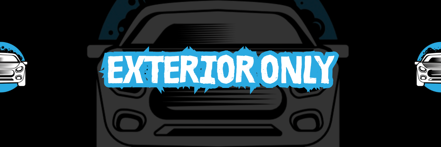 Exterior only text with XP Detailing logo in background